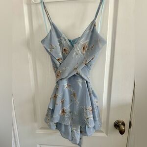 MUSETTE SLEEVELESS FLORAL PRINT ROMPER Size Small